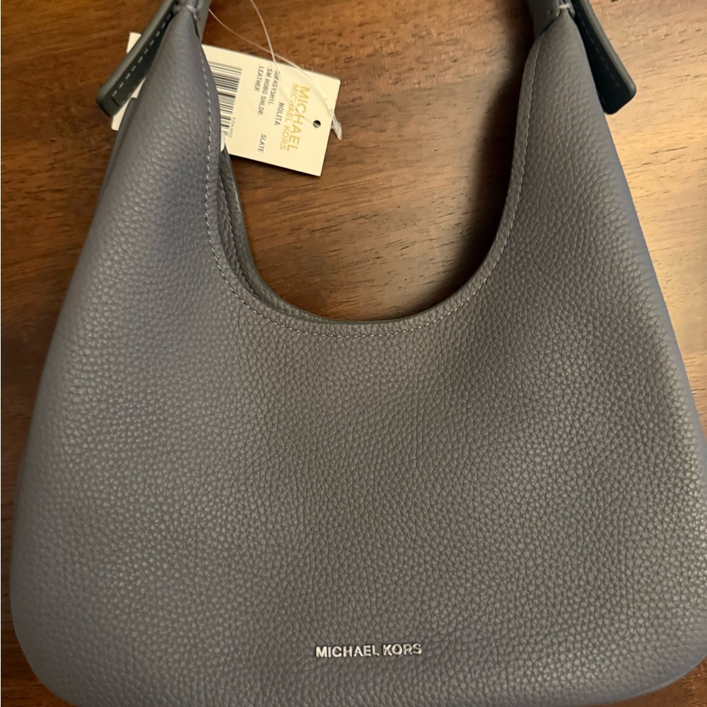 Michael Kors Gray Shoulder Bag with Sleek Design